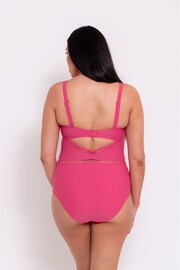 Curvy Kate Pink First Class Plunge Swimsuit - Image 2 of 5