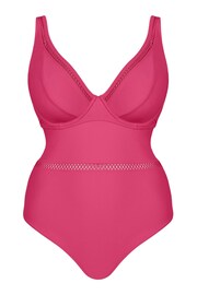 Curvy Kate Pink First Class Plunge Swimsuit - Image 5 of 5