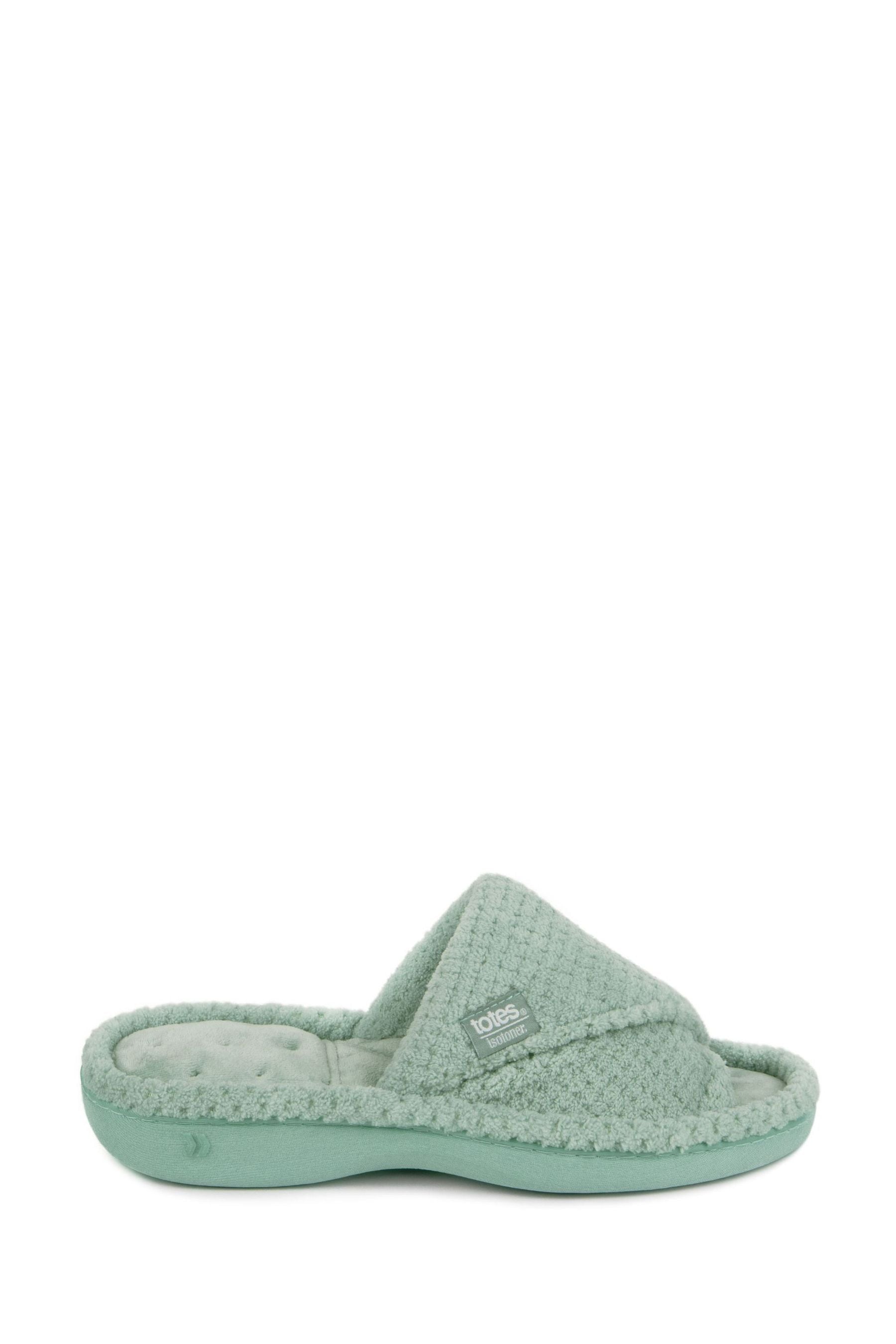 Buy Totes Green Popcorn Turnover Open Toe Slippers from Next Ireland