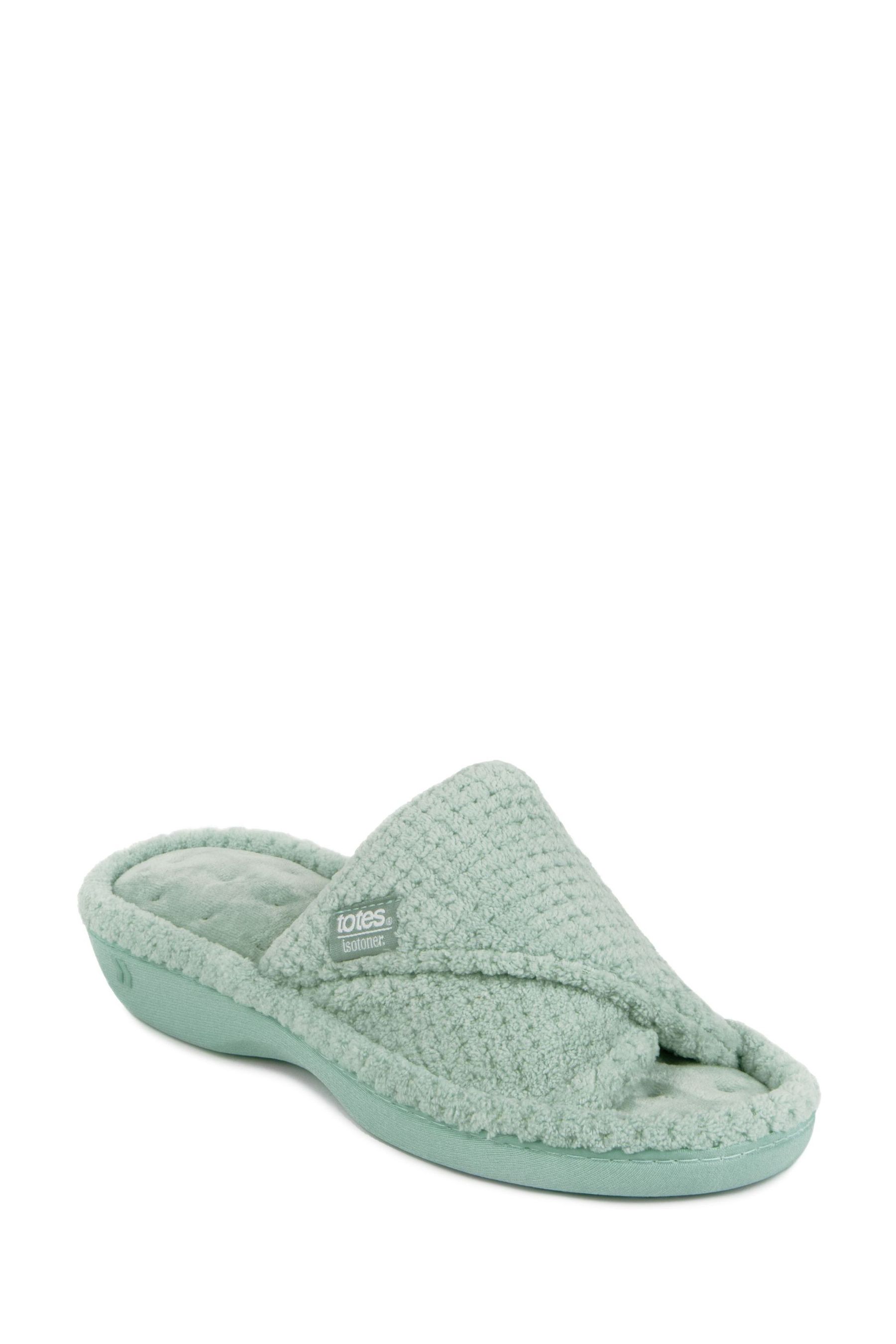 Isotoner open toe slippers on sale