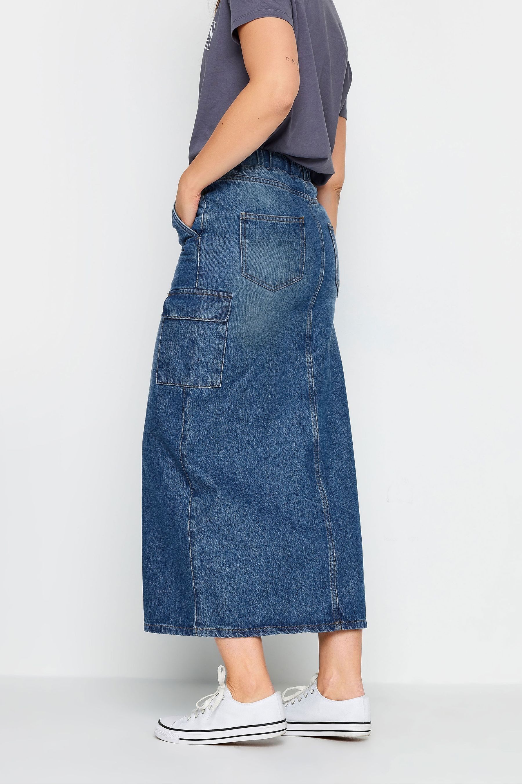 Long denim skirt next clearance