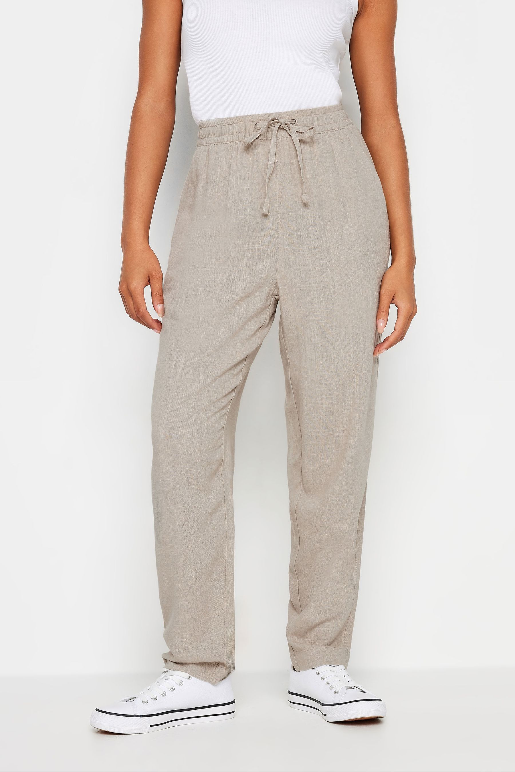 Buy M Co Natural Petite Linen Joggers from the Next UK online shop