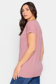 Long Tall Sally Pink PREMIUM V-Neck T-Shirt - Image 2 of 4