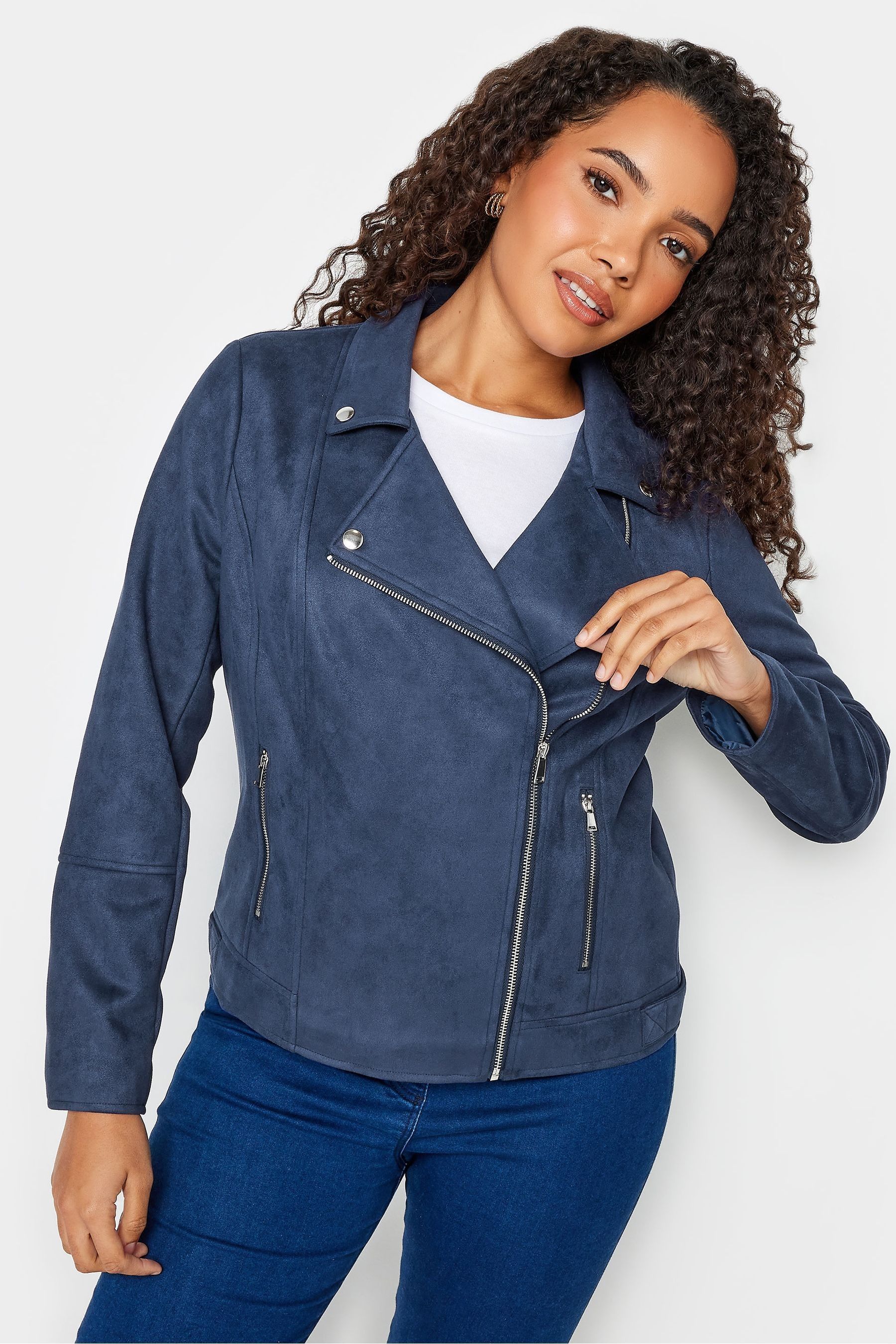 Buy M Co Blue Suede Jacket from the Next UK online shop