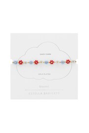 Estella Bartlett Gold Red, Blue Daisy Chain Bracelet - Image 3 of 3