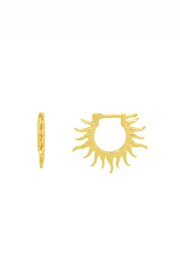 Estella Bartlett Gold Sun Huggie Hoop Earrings - Image 1 of 3