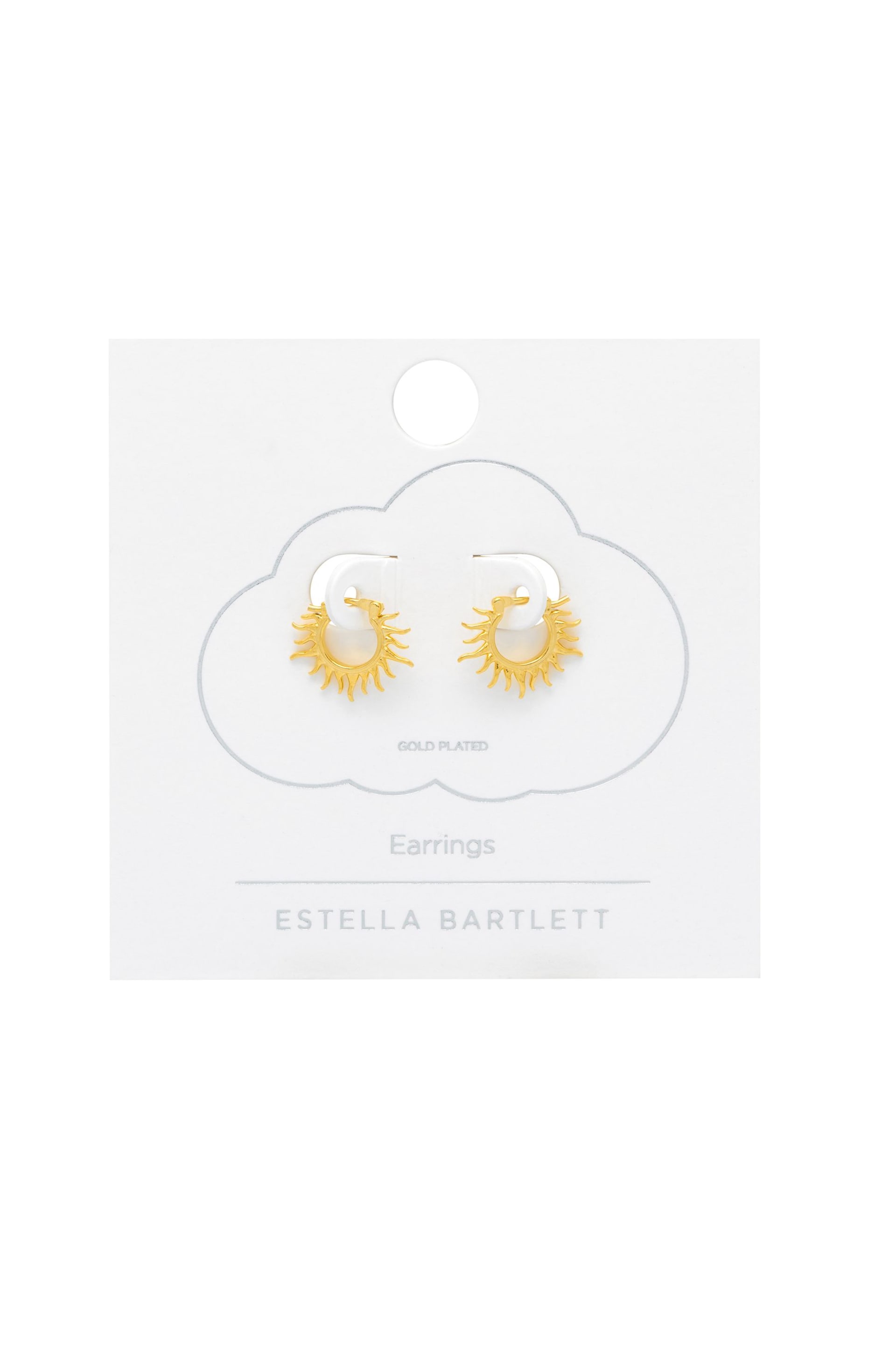 Estella Bartlett Gold Sun Huggie Hoop Earrings - Image 2 of 3
