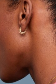 Estella Bartlett Gold Sun Huggie Hoop Earrings - Image 3 of 3