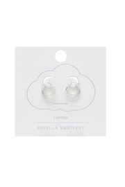 Estella Bartlett Silver Double Twisted Hoop Earrings - Image 2 of 3