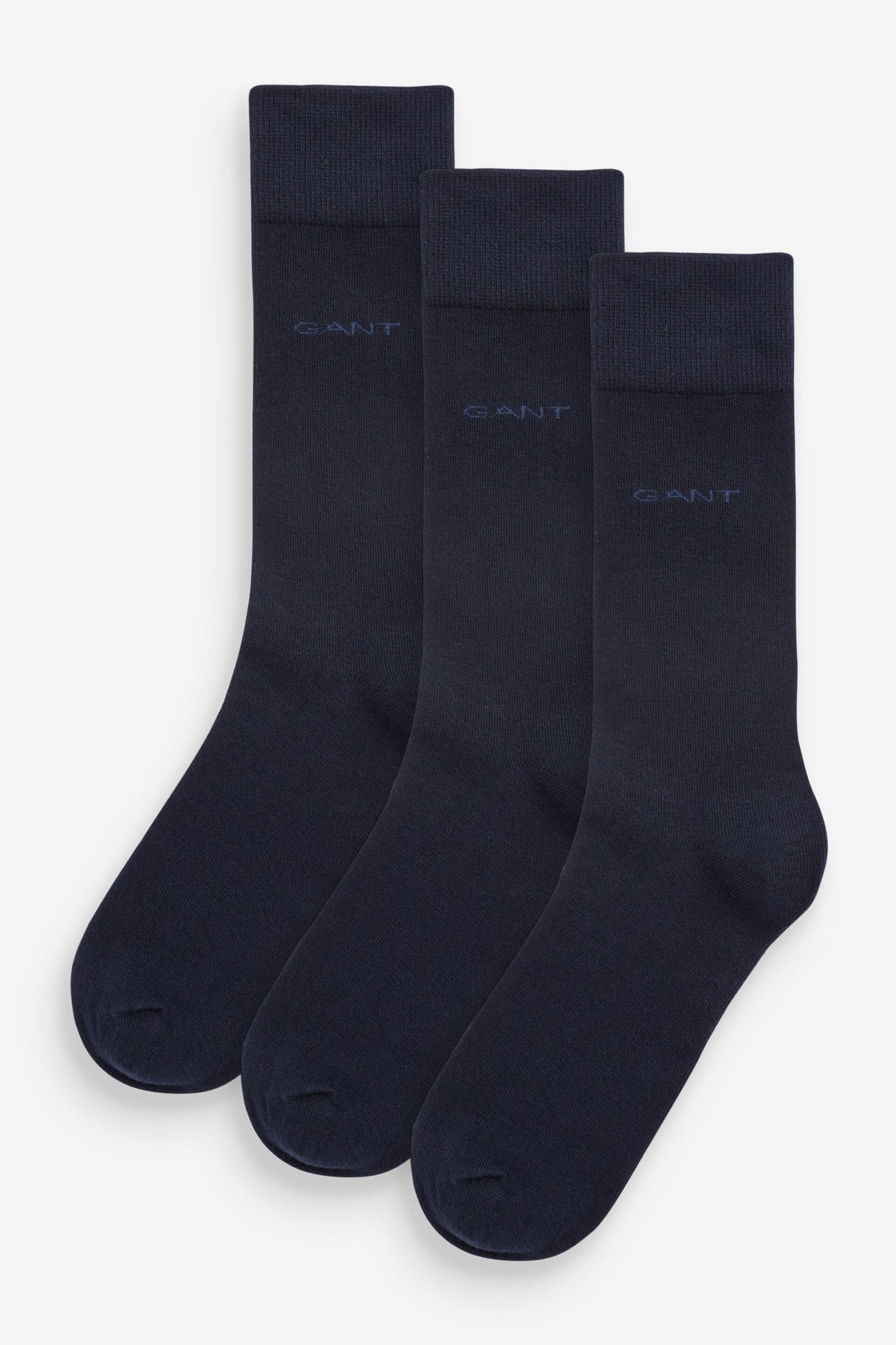 GANT Blue Soft Cotton Socks 3 Pack - Image 2 of 5