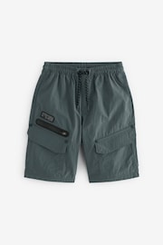 Petrol Blue Zip Pocket Cargo Shorts (3-16yrs) - Image 1 of 3