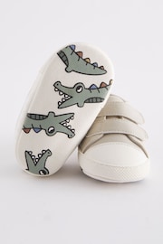 Neutral Crocodile Two Strap Baby Trainers (0-24mths) - Image 5 of 6