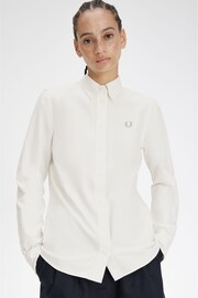 Fred Perry Button Down White Shirt - Image 3 of 4