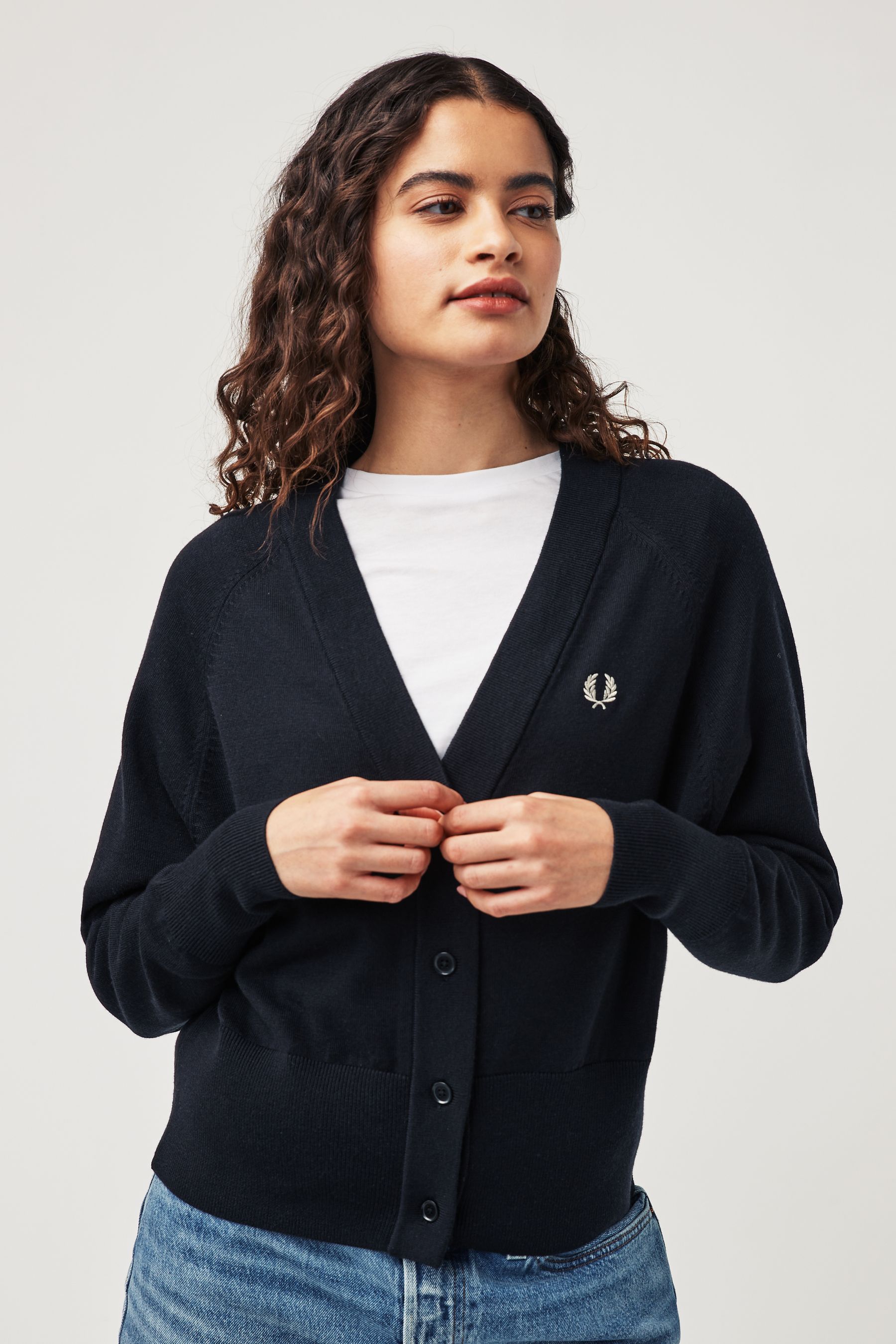 Buy Fred Perry Black Cardigan from Next Luxembourg