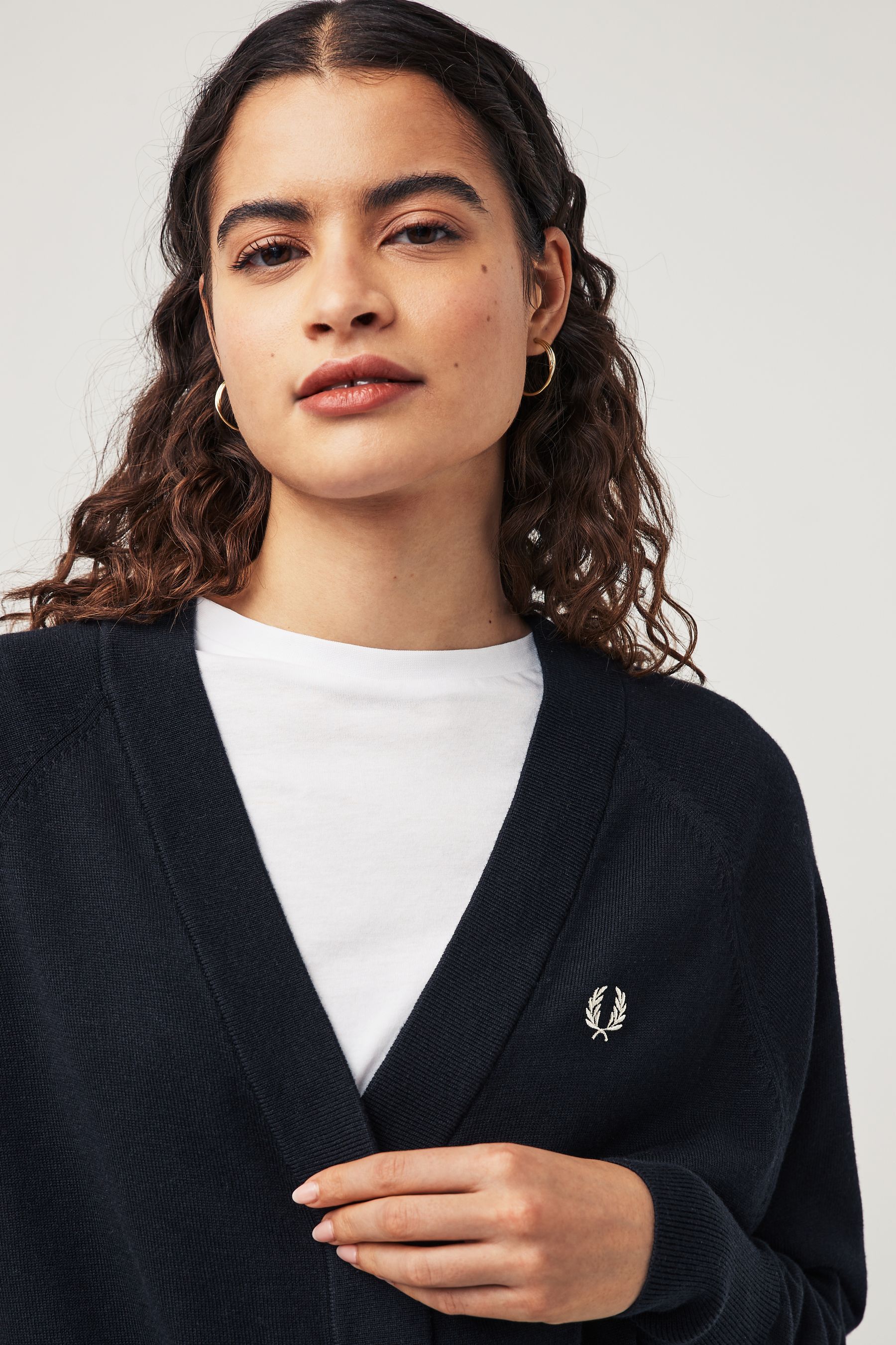 Buy Fred Perry Black Cardigan from Next Luxembourg
