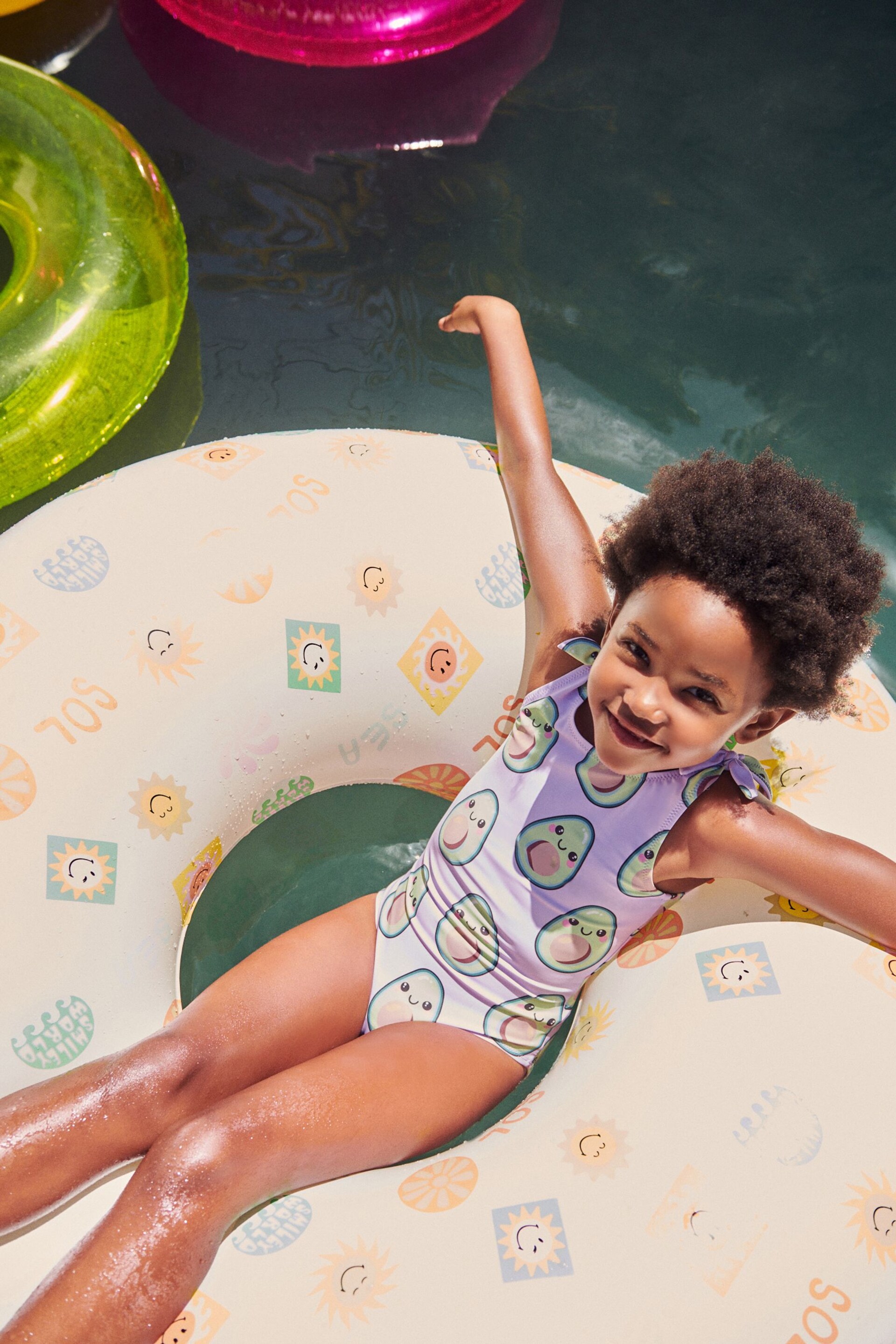 Lilac Purple Avocado Swimsuit (3mths-16yrs) - Image 1 of 8