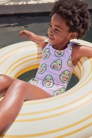 Lilac Purple Avocado Swimsuit (3mths-16yrs) - Image 2 of 8