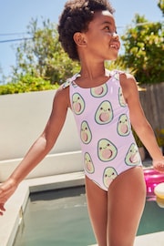 Lilac Purple Avocado Swimsuit (3mths-16yrs) - Image 3 of 8