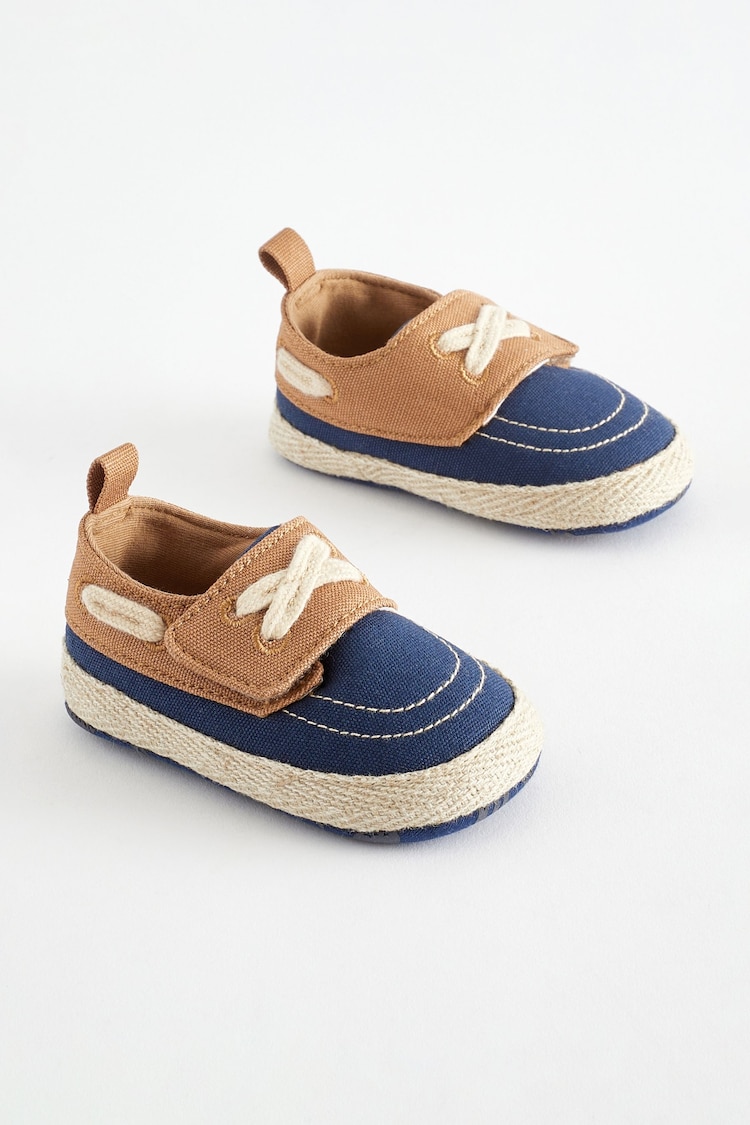 Navy Baby Boat Shoes (0-24mths) - Image 1 of 8