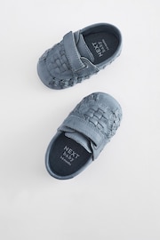 Blue Woven Baby Loafers (0-24mths) - Image 3 of 7