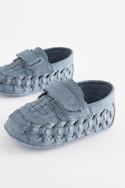 Blue Woven Baby Loafers (0-24mths) - Image 5 of 7