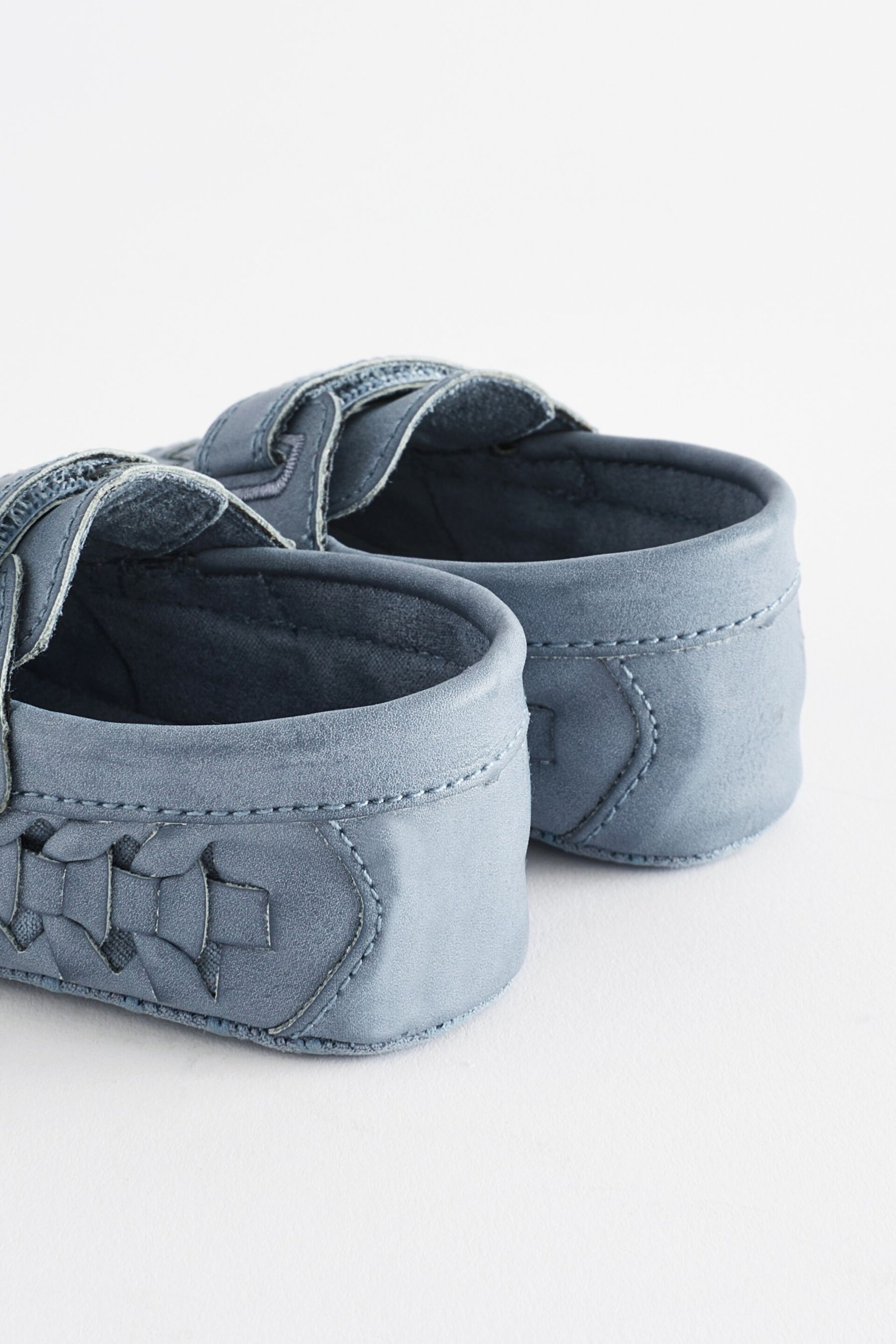 Blue Woven Baby Loafers (0-24mths) - Image 6 of 7