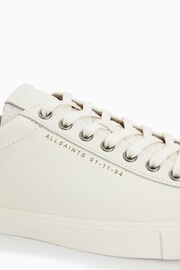 AllSaints White Brody Leather Low Top Trainers - Image 3 of 7