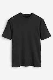 River Island Black RI Studio Heavyweight Slim Fit T-Shirt - Image 5 of 6