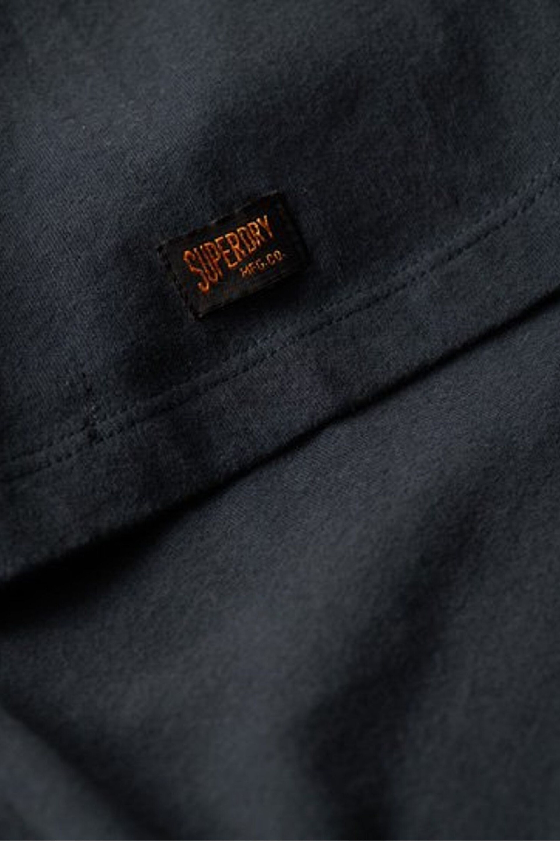 Superdry Blue Embossed Workwear Graphic T-Shirt - Image 4 of 5