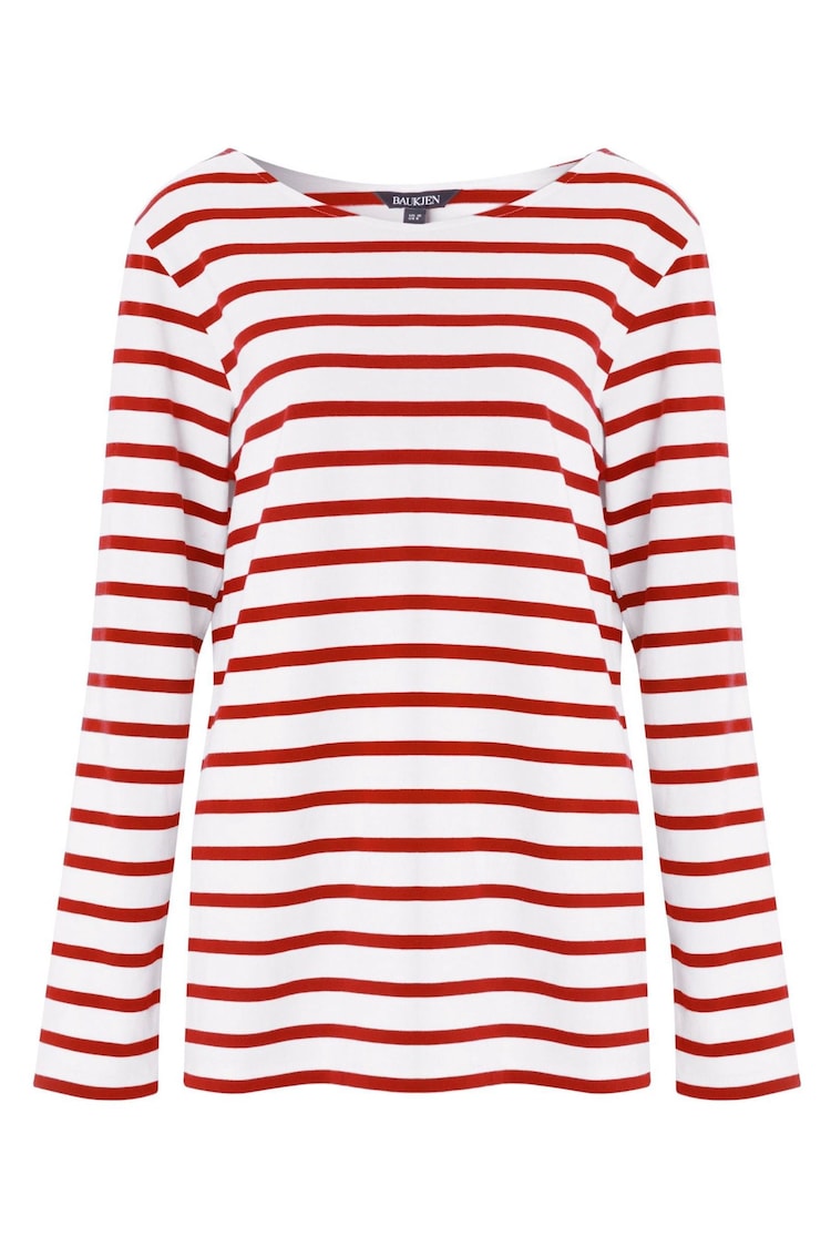 Baukjen Red Stripe Ashley Cotton Stripe Top - Image 4 of 4