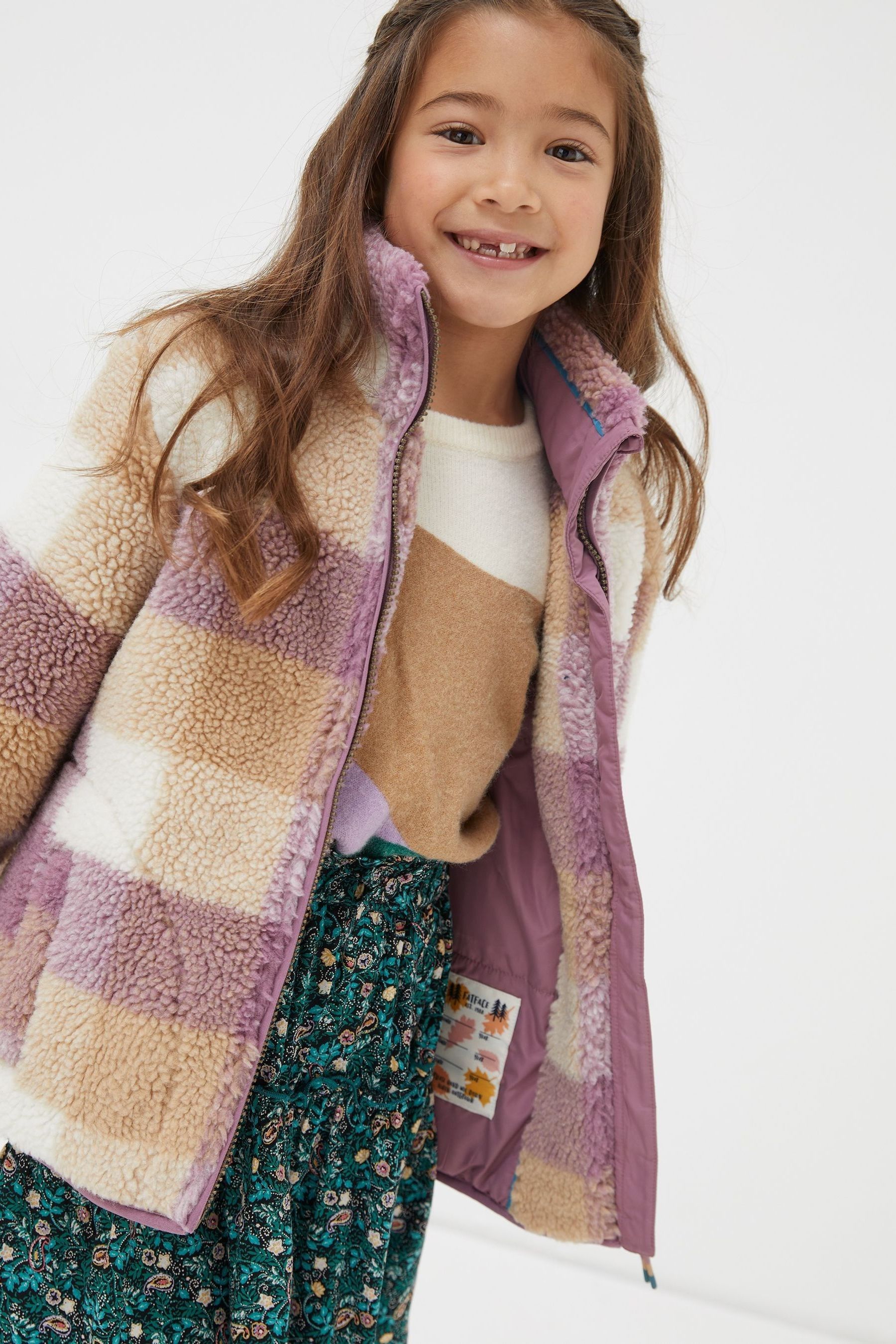 Purple teddy coat store