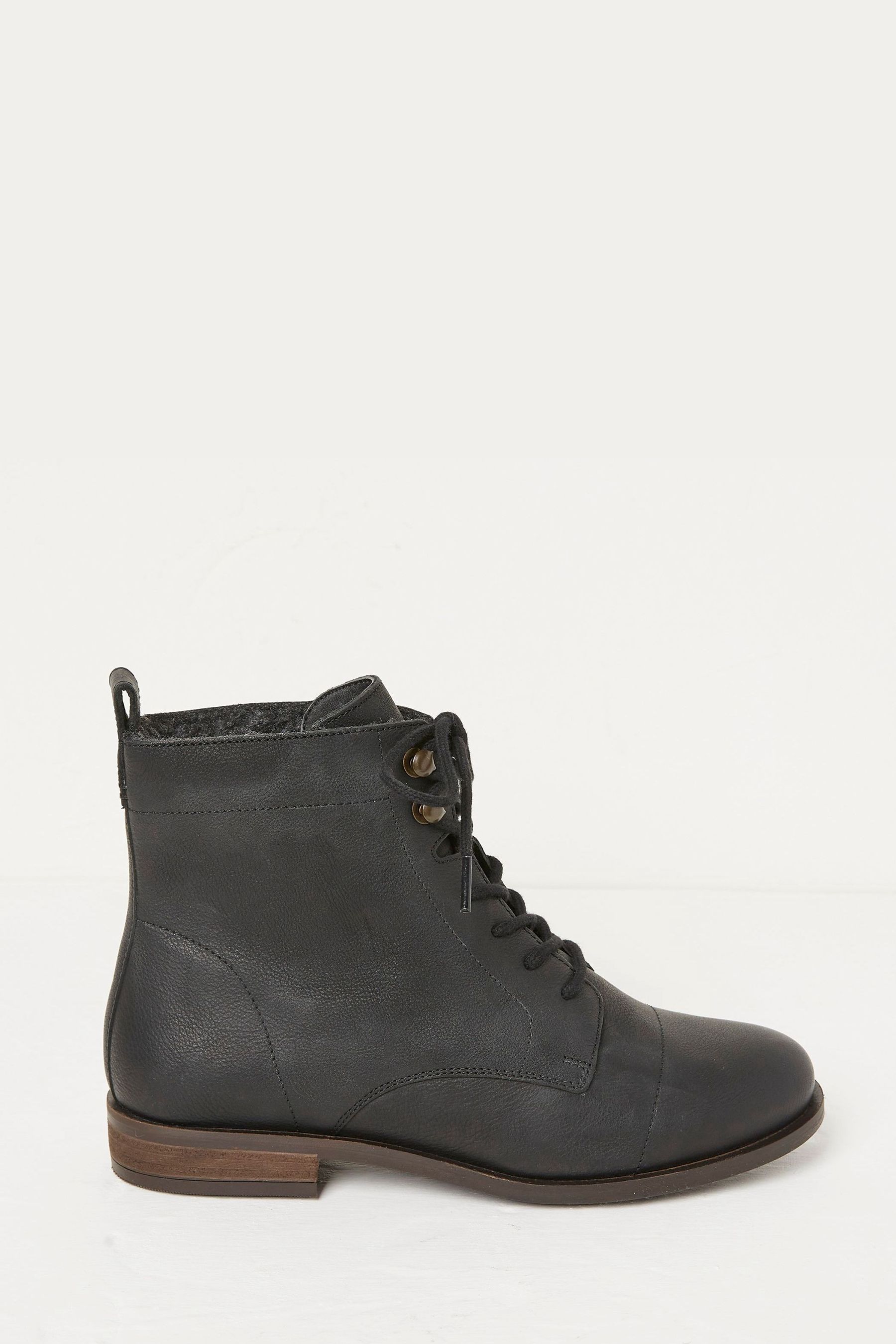 Buy FatFace Black Catrin Lace Up Ankle Boots from Next Lithuania