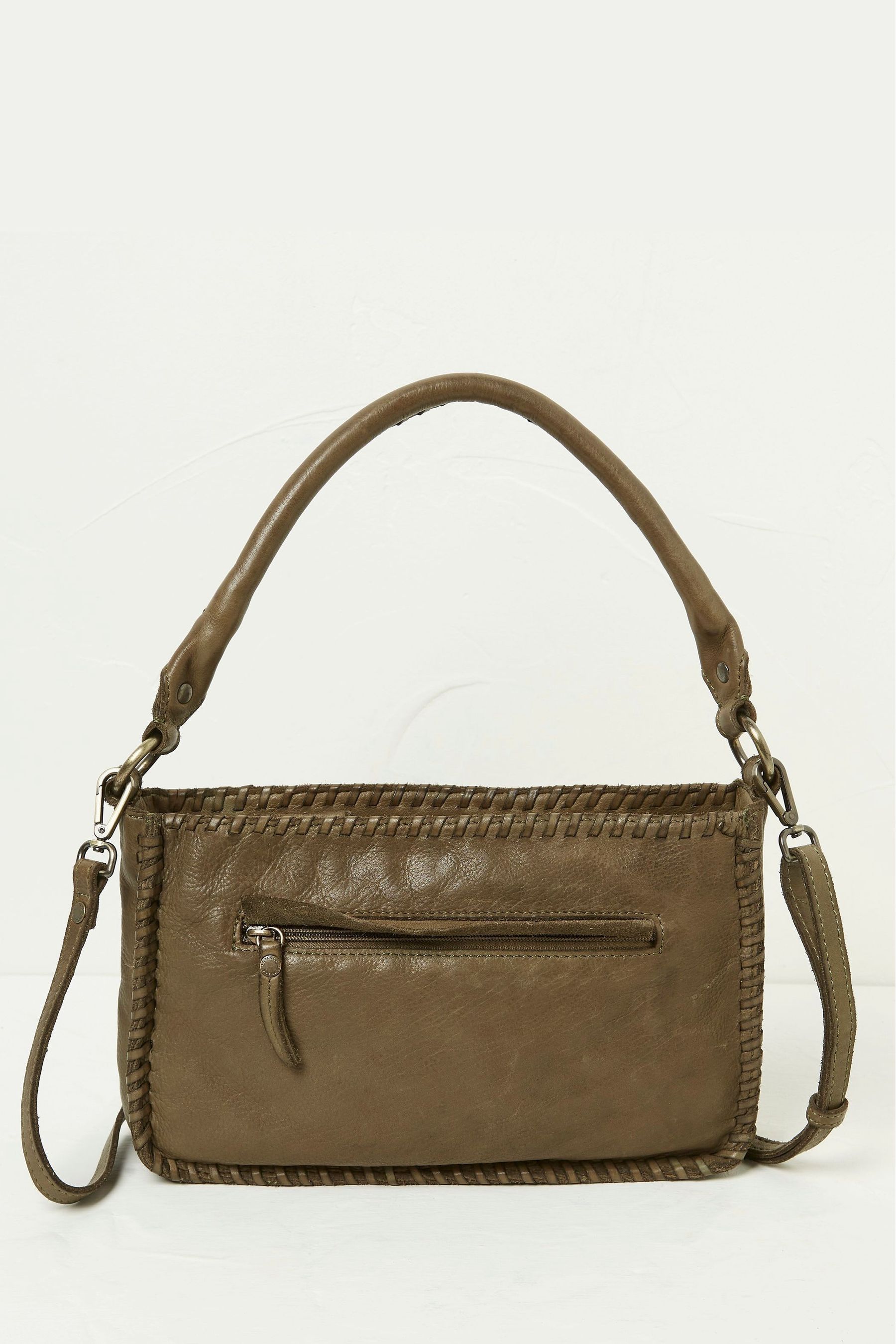 Buy FatFace Green The Blythe Whipstitch Crossbody Bag from Next Luxembourg