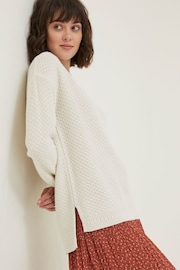 FatFace Ellie Natural Crew Jumper - Image 4 of 6