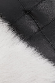 Atelier Shearling Leather Trim Long Coat - Image 8 of 8