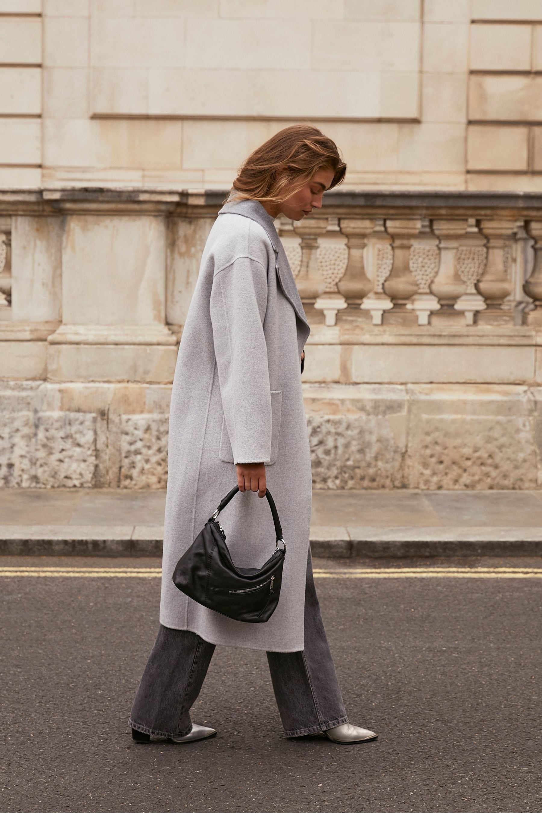 Mint velvet grey coat deals