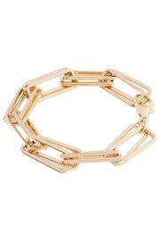 Mint Velvet Gold Square Link Bracelet - Image 3 of 3