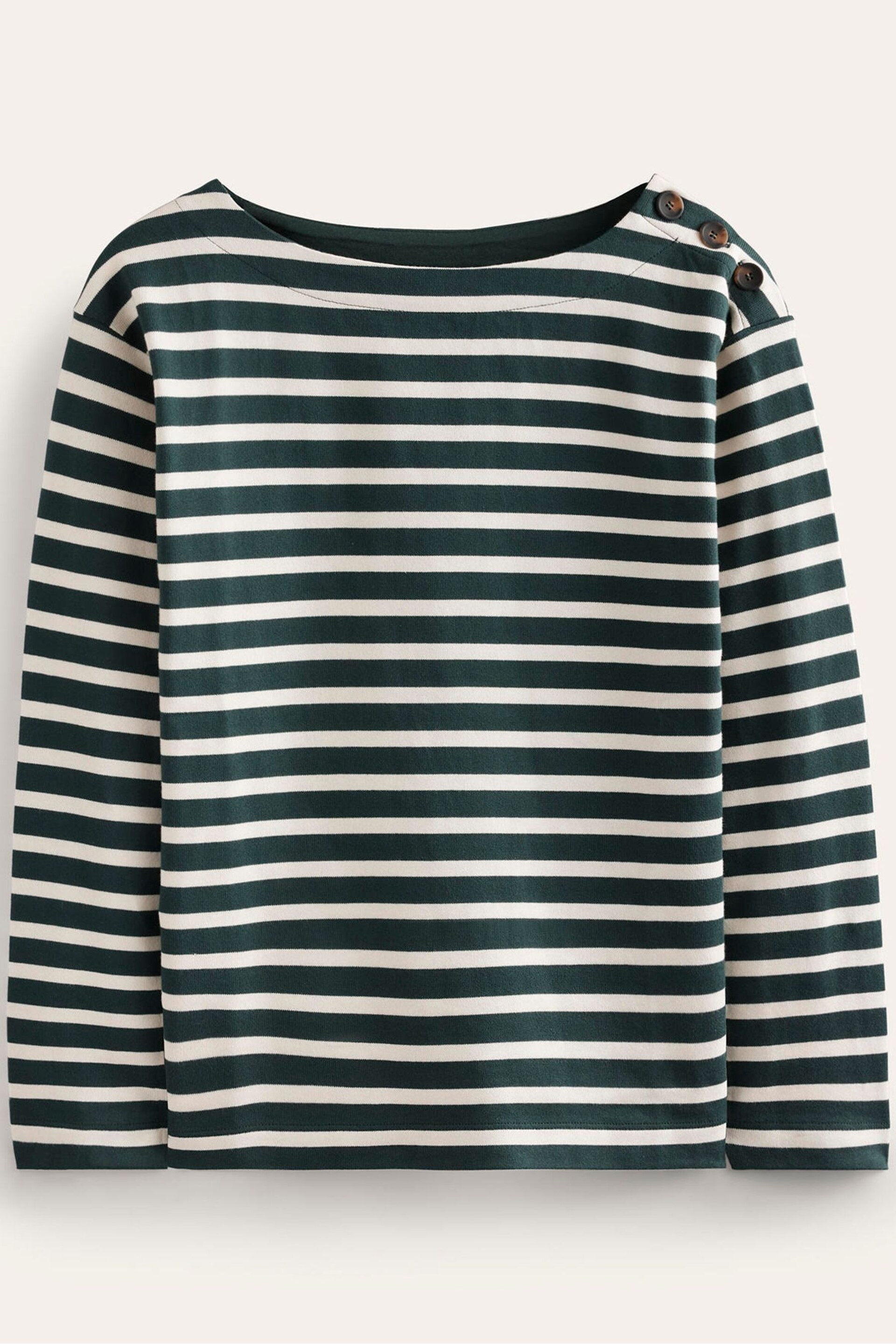 Boden Green Sophie Heavyweight Breton Top - Image 5 of 5