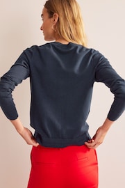 Boden Blue Catriona Cotton Cardigan - Image 2 of 6
