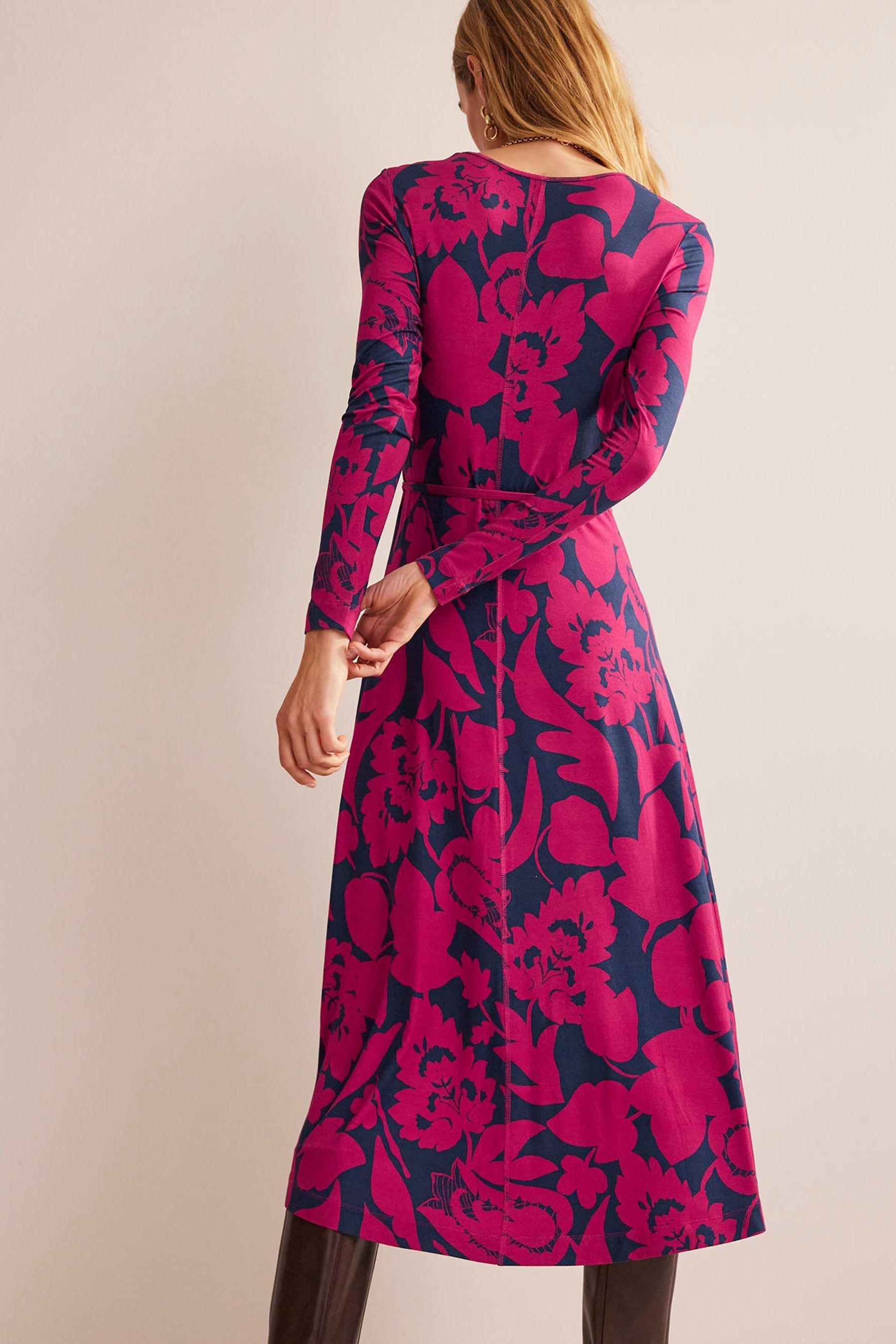 Buy Boden Pink Lucy Jersey Midi Dress from Next Luxembourg