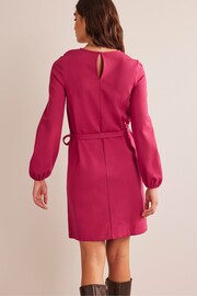 Boden Red Violet Jersey Shift Dress - Image 2 of 5