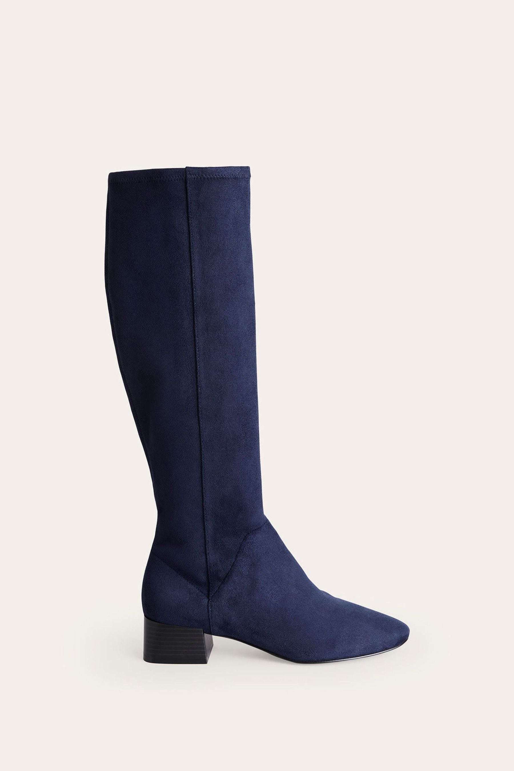 Buy Boden Blue Flat Stretch Knee High Boots from Next Poland