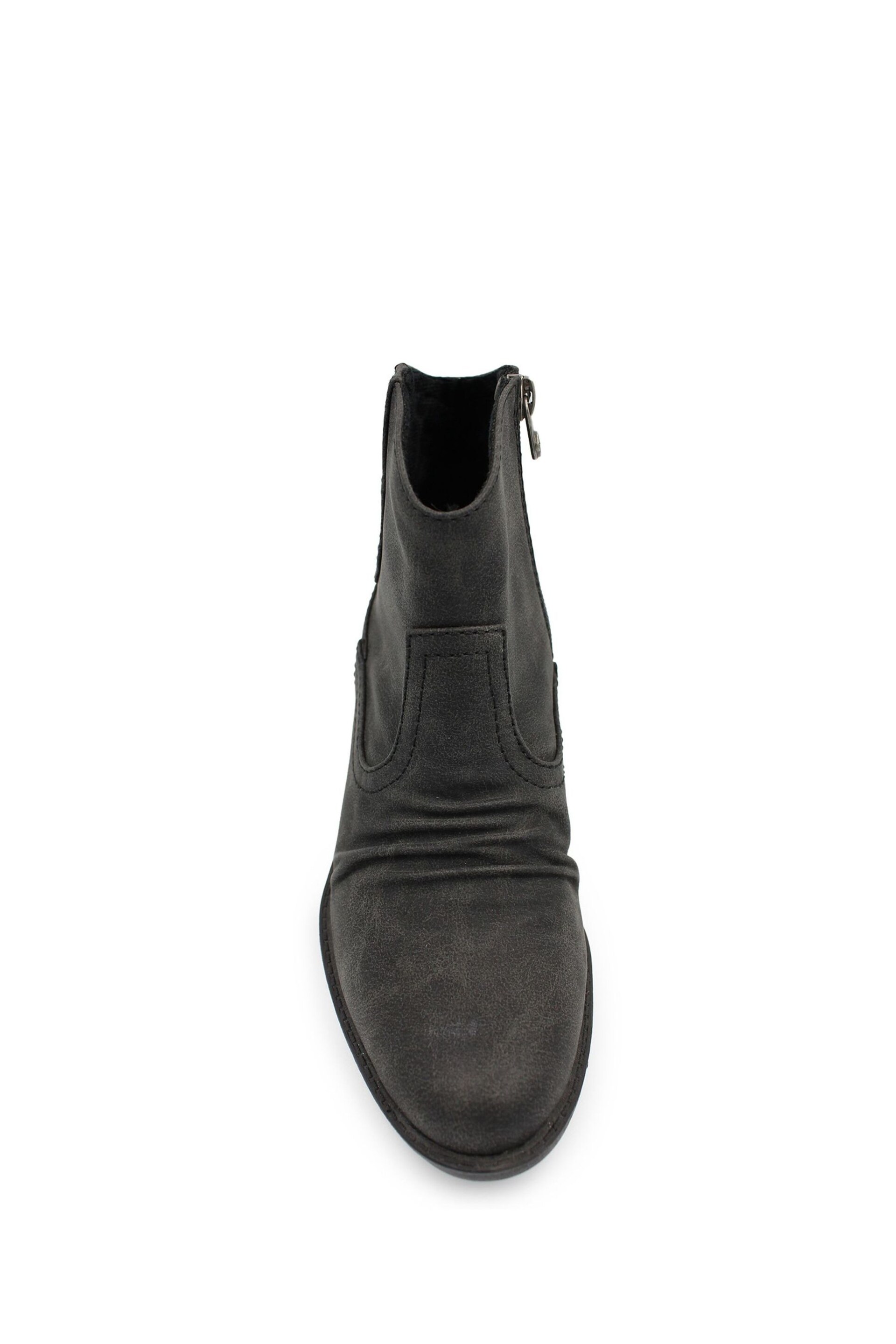 Blowfish Malibu Womens Lane Western Ankle Black Boots - Image 3 of 3