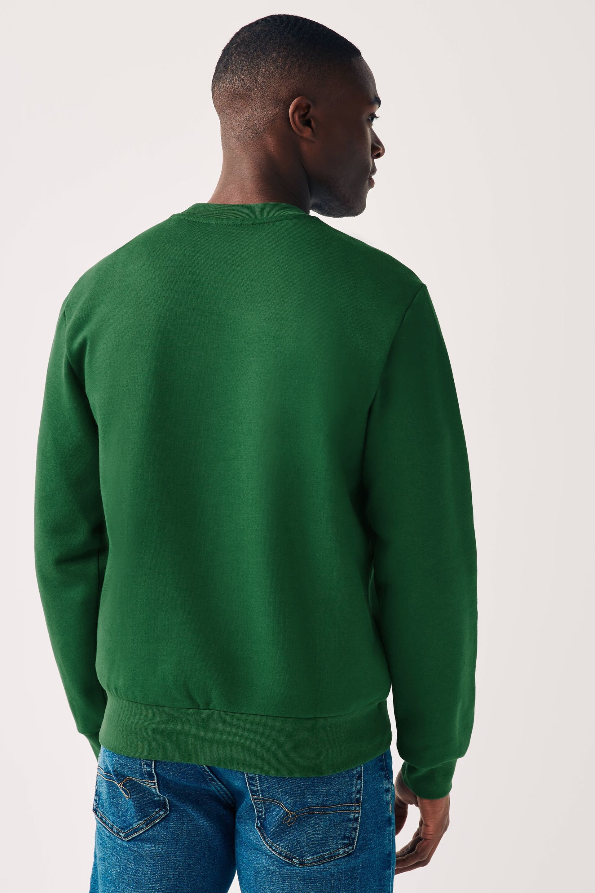 Lacoste Fleece Lined Crew-Neck Jumper - Image 2 of 4