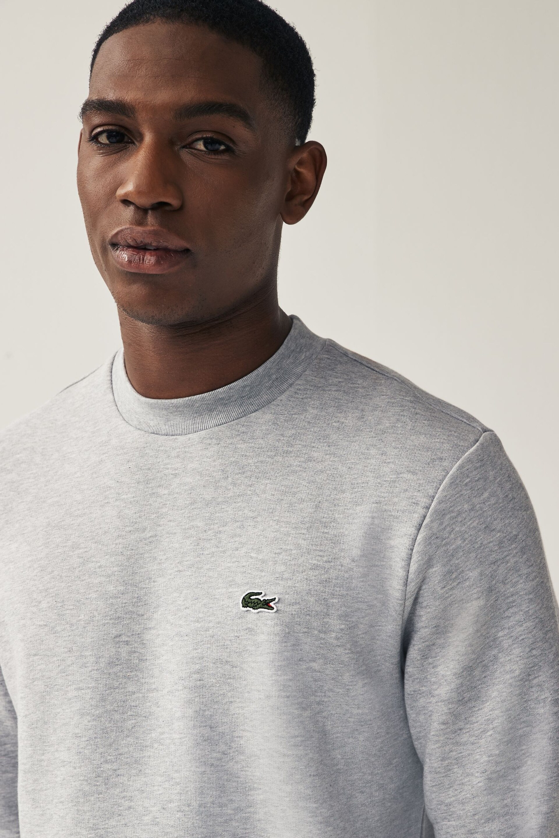 Lacoste Fleece Lined Crew-Neck Jumper - Image 3 of 4