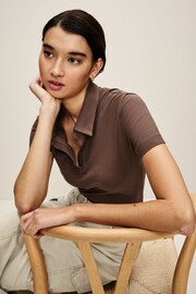 Chocolate Brown Polo Shirt - Image 3 of 7