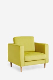 Soft Chartreuse Yellow Houghton Slim Arm Chair - Image 4 of 7