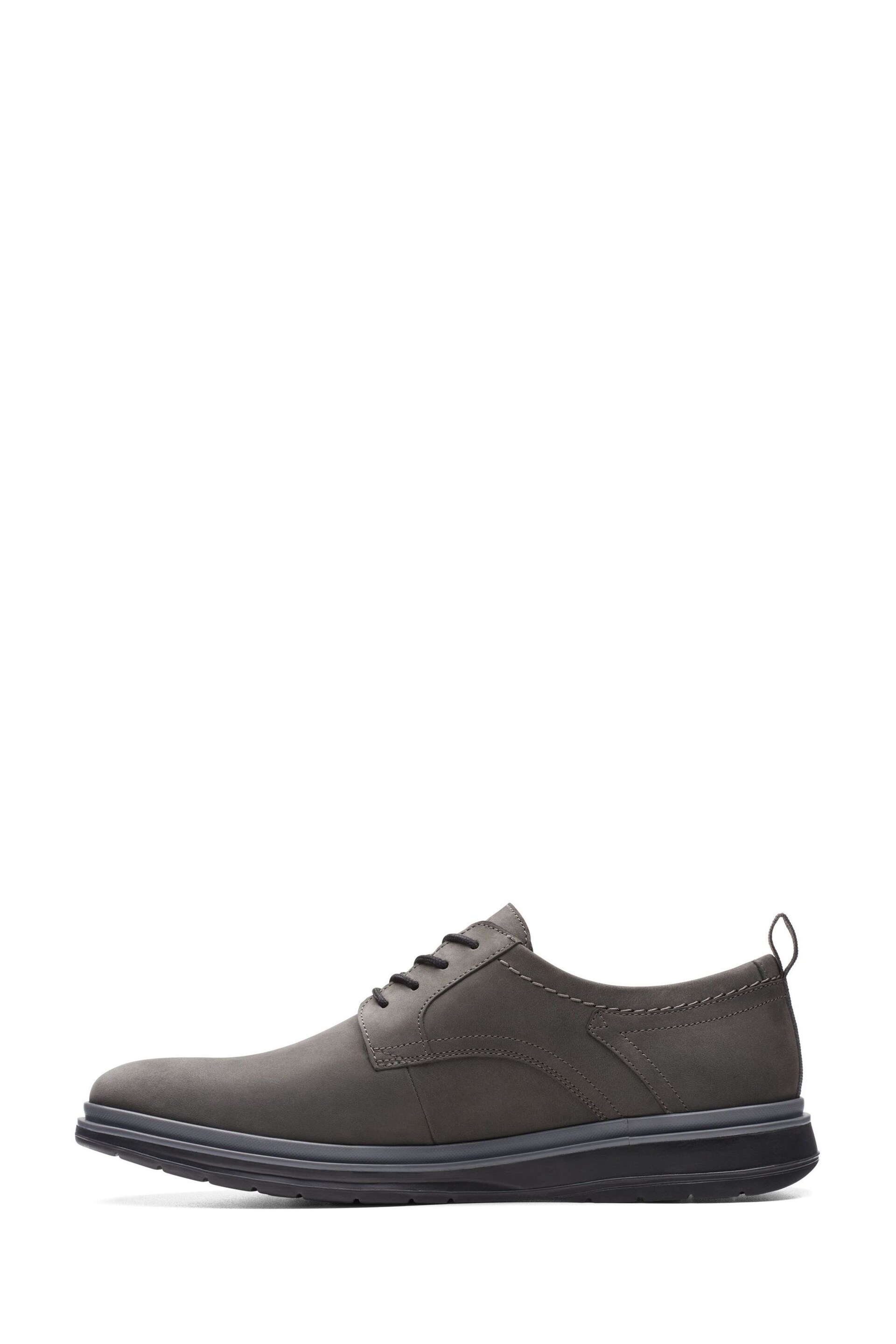 Clarks Grey Nubuck Chantry Lo Shoes - Image 2 of 7