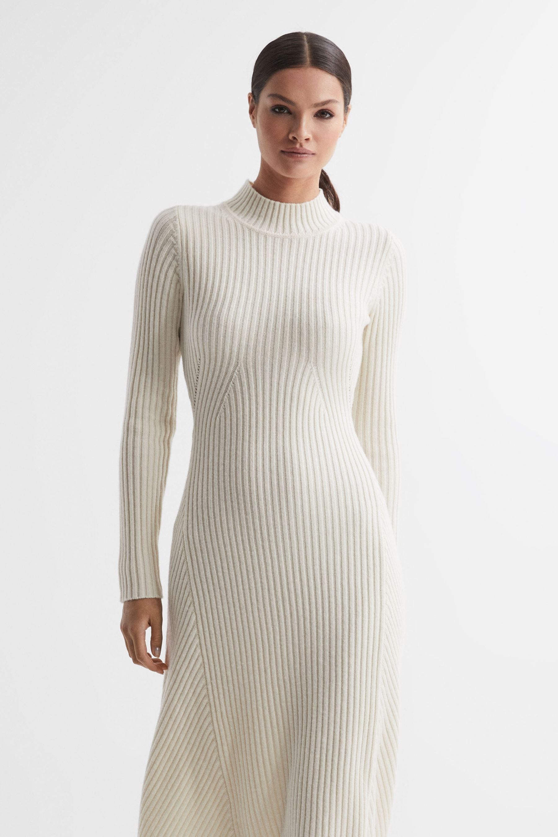 Cream bodycon midi dress new arrivals