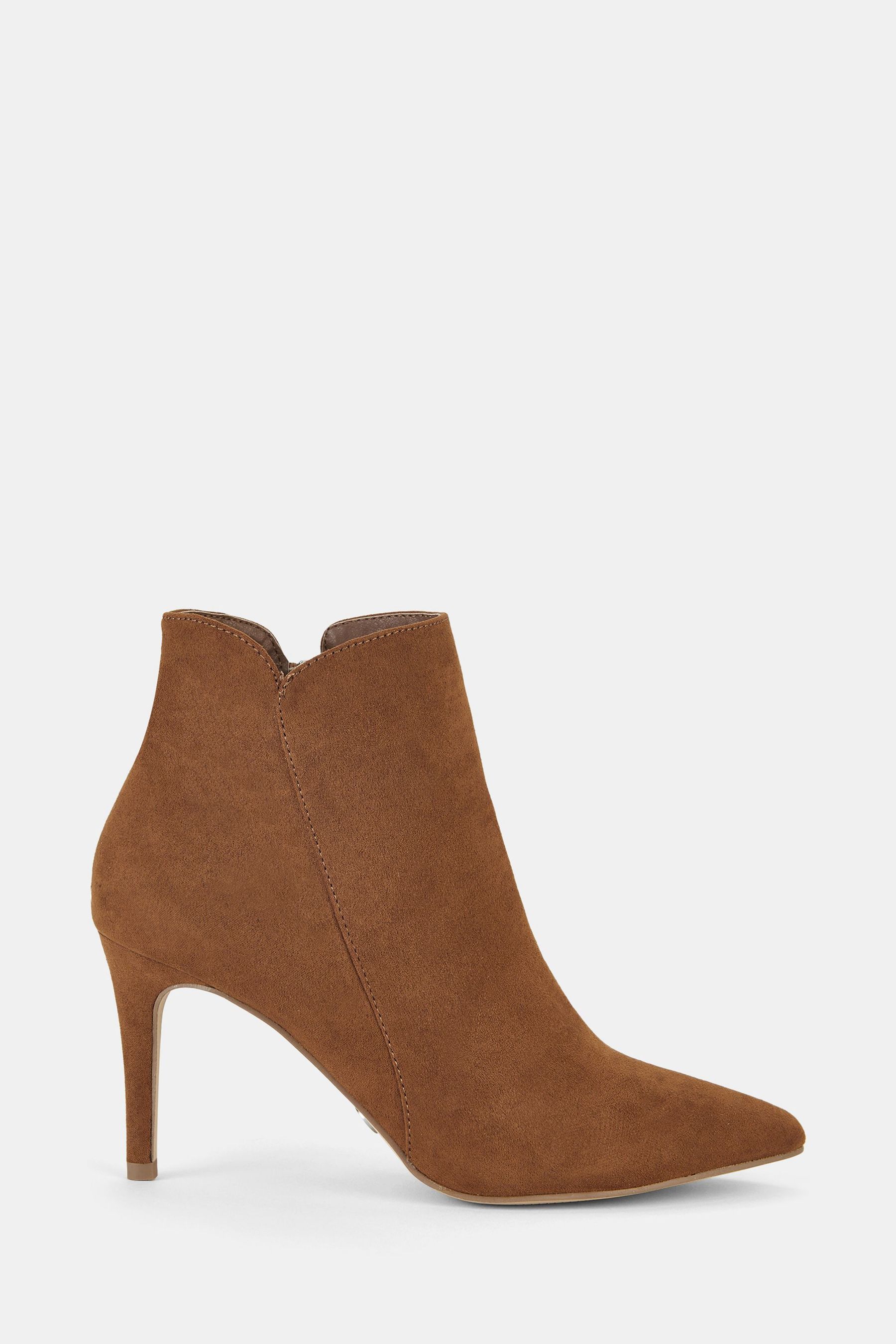 Tan ruched ankle boots clearance